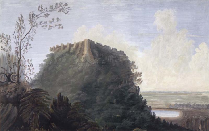 unknow artist South-east View of the Fort of Bijaigarh oil painting image